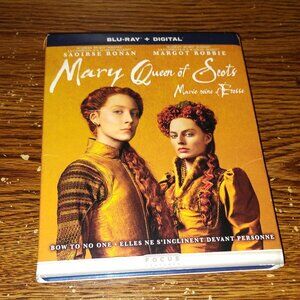 Mary : Queen of Scots (Blu-Ray Disc, 2017, Canadian) w/Slipcover Margot Robbie